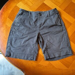 LOFT 2 Curvy Dark Gray Bermuda Shorts Chino Twill Summer